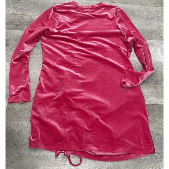Juicy Couture Long Sleeve Valentines Velour Bodycon Pink Dress size 3x 3xl Plus - Picture 3 of 8